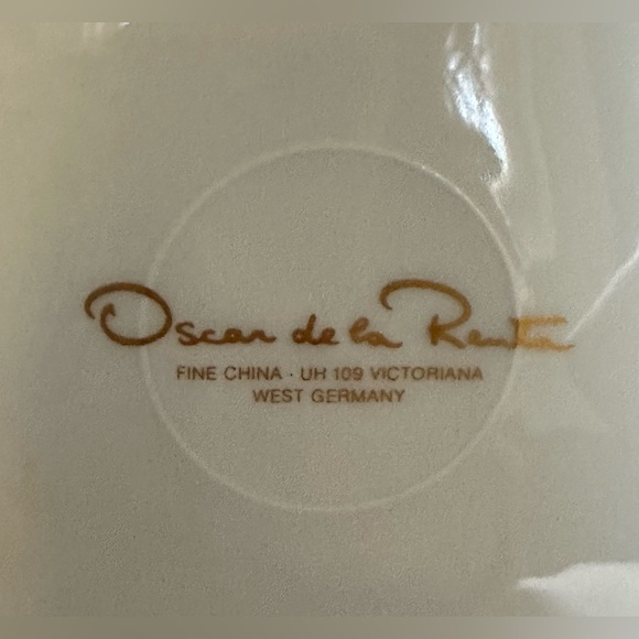 Oscar De La Renta West Germany Vintage Fine China lace floral serving bowl EUC - Picture 4 of 12